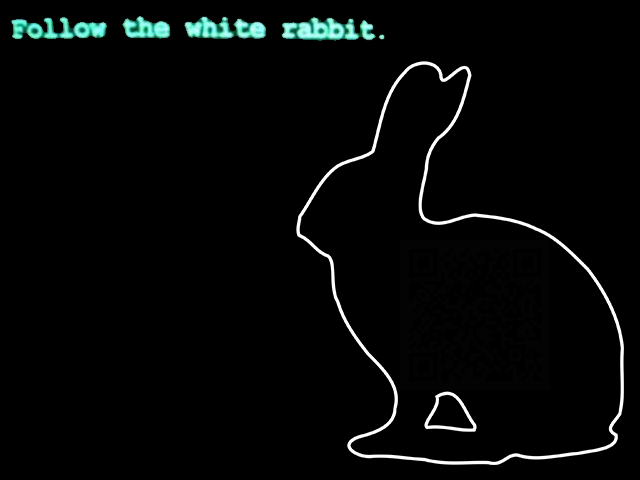 Follow the white rabbit Follow the white rabbit