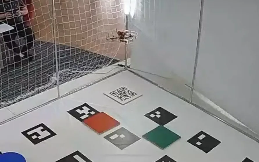 Момент распознавания QR-кода во время зачетной попытки