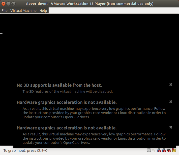 No 3D support from host